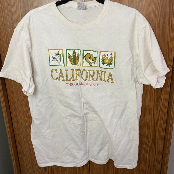 Delta Pro Weight Other - Delta Pro Weight California Graphic Tee Mens Large White Coastal Surf Shirt‎